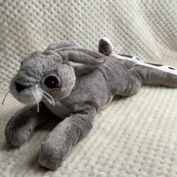 IKEA Vandring Plush Hare Bunny Rabbit Floppy Stuffed Animal Toy Embroidered Eyes - Picture 4 of 8